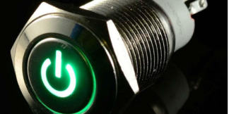 Low current switch with LED